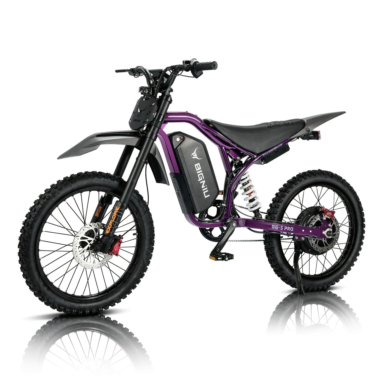 Electric Bike for Adults, 740W Peak Motor High-Power 60V 32Ah Battery, 20 Range, All-Purpose Commuter & Dirt Bike for Adults BG-S PRO