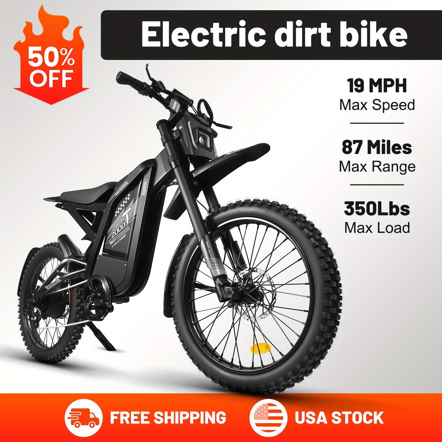 lectric Bike, Electric Dirt Bike, Electric Bike for Adults - 19MPH 80-Mile Range Commuter E-Bike with 48V 30AH Removable Battery, Sleek Design, Sturdy Build, Adult Commuters, Ebike