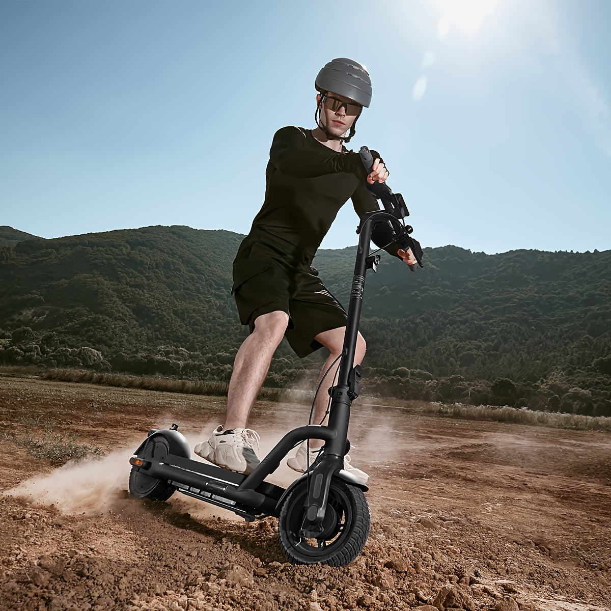 NAVEE N65I Electric Scooter for Adults, Featuring 10" Tires, a Foldable Design, App Control, And a Carbon Fiber Riser , Ideal for Black Friday And Christmas Presents