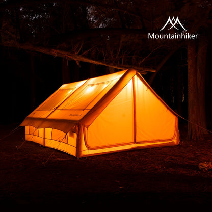 Mountainhiker Is a Windowed Inflatable Camping Tent That Can Accommodate 4-12 People. It Comes with a Hand Pump, Is a Portable Camping Tent, And Is Suitable for All Seasons