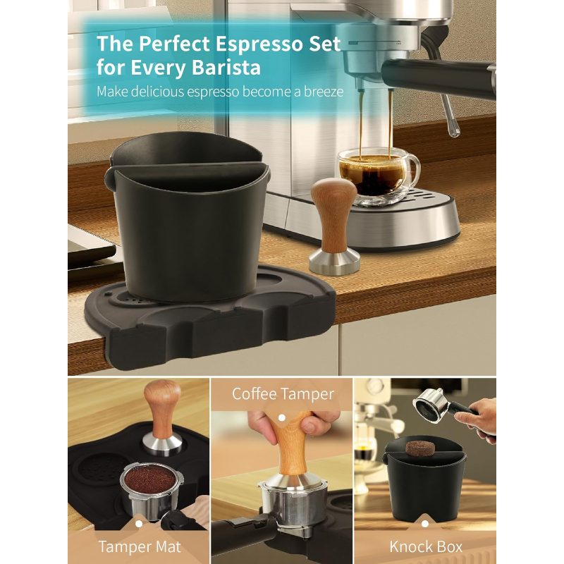 3pcs Espresso Machine Accessories Set Suitable for Espresso Makers, Semi- Espresso Maker with ABS, 20 Bar High System, for, Office, Commercial Use - Compatible for Espresso Machines