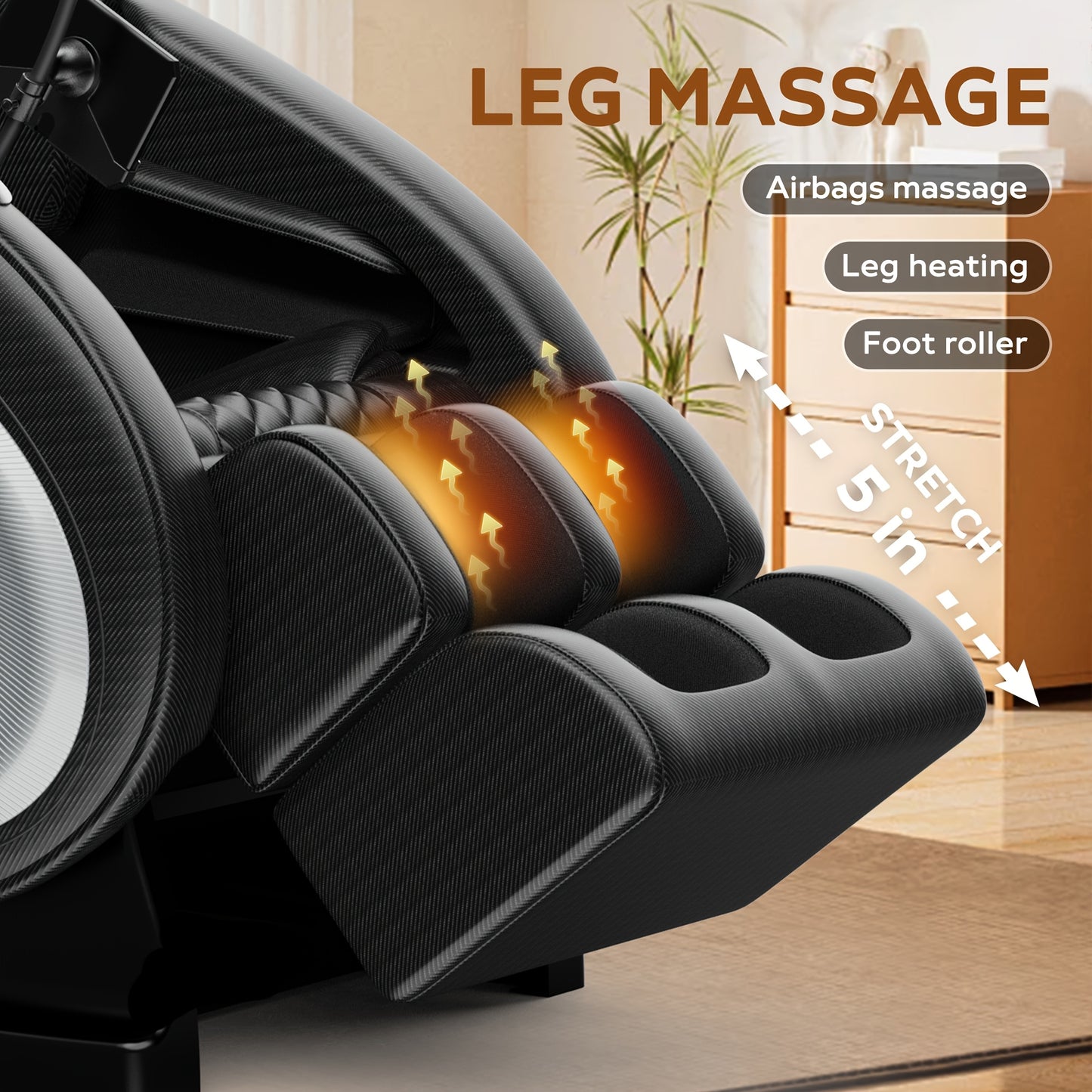 BILITOK Massage Chair Zero Gravity Full Body With Heating And Wireless Speaker