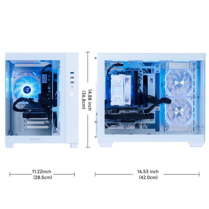 Mloong Gaming PC AMD Ryzen 5 5500 AMD Radeon RX 6600 1TB SSD 16GB RAM Gaming Desktop
