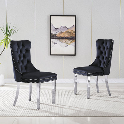 7 Piece Marble Dining Table Set, 70" Faux Marble Dining Table and Velvet Chairs for 6, 7 Piece Luxury Dining Room Table Set and 6 Upholstered Chairs with Stainless Steel Legs