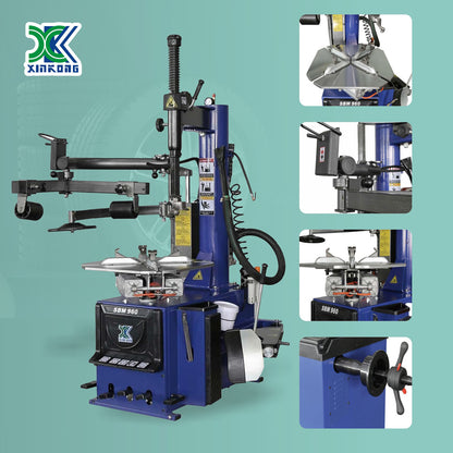 XK 2.0 Horsepower Automatic Tire Changer Tire Machine Wheel Changers Machine Rim Balancer Combo 960 690 with 36 Month Part Replacements