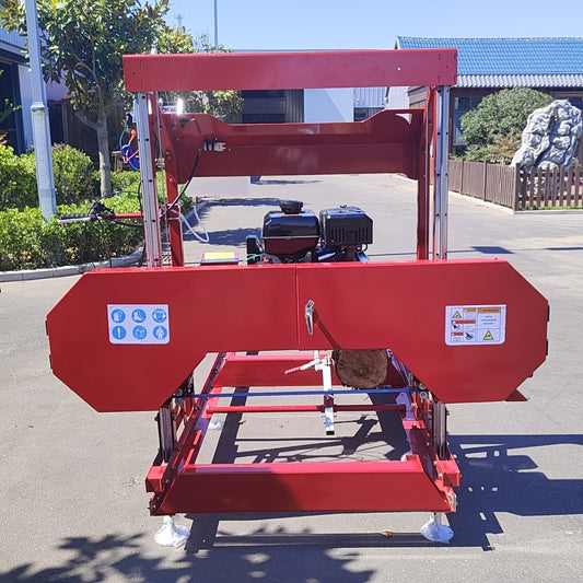 32in Portable Sawmill 420cc Gas Engines with E-Start Band Saw