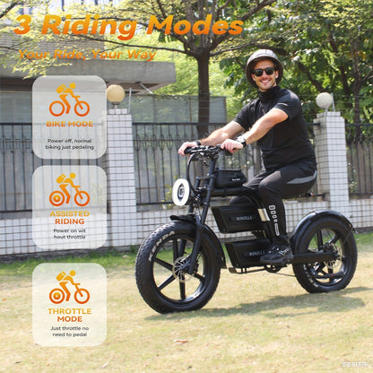 Electric Dirt Bike For Adults - 60V Fast Speed Commuter EBike With 20Ah*2 Battery, 93 Mile Long Range Motorcycle, All-Terrain Fat Tires, Full Suspension, Smart Display, USB Port, Storage Bag, Hydraulic Brakes. Perfect Gift For Christmas & New Year.