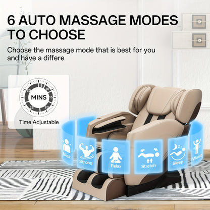 eal Relax SS05 Zero Gravity Full Body Massage Chair with Heat, 6 Auto & Manual Modes, 8 Fixed-Point Massage Rollers, Ideal for Neck, Back, Hips, and Foot Massage, Father's Day And Mother's Day Gifts for The Elderly