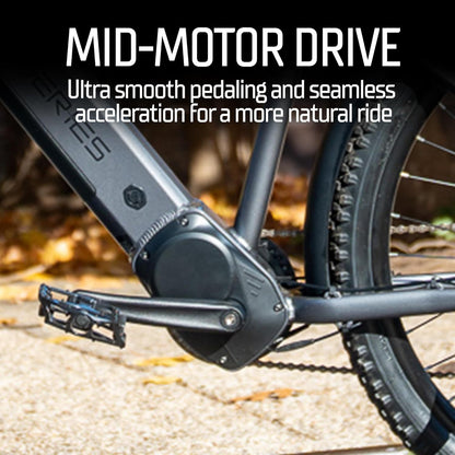 H-1 Pro Series Compass Electric Bicycle with 20 mph Max Speed, 500W Mid Motor, and Up to 51 Miles of Range E Bike for Teens & Adults