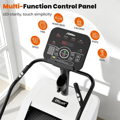 EFFICRAFT Stair Stepper Machine with LED Screen, Commercial Grade Stair Climber, Continuous Climbing Exercise Machine for Cardio, 15 Speed Levels Stair Master, 15-164 Steps/Min