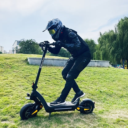DT06 Dual Motor 48 Miles Max Range Adult All-Terrain Electric Scooter, Suitable for City Use, Foldable, Lightweight, Stylish, And Shock-Absorbing Commuter Scooter