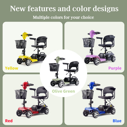 250W Foldable Electric Scooter, 24V 15.5Ah Battery, Offers A 14-17 Mile Range And Speeds Of 5-6 Mph. It Features Tires, Supports 300 Lbs, And Includes A Charger, Phone Holder, And Tool Kit, Ideal For Senior Shopping Trips.Best Holiday Gift