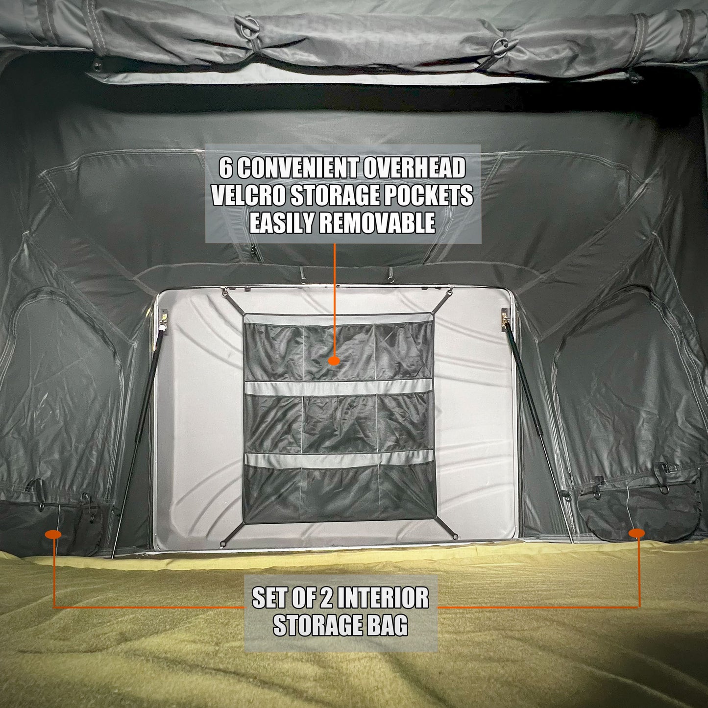 Quick Pop-Up Hardshell Roof Top Tent - Heavy-Duty SUV/Truck Roof Tent with Tent Fly, -Weather Camping Shelter, Vehicle-Mounted for, Setup & Zippered Door (No External Poles Required)
