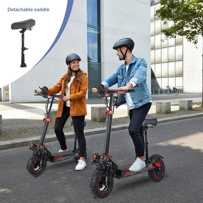 Free Delivery with Express Shipping High-power 72V Adult Electric Scooter Features LED Lights, Extended Range, Removable Seat Dual Suspension, 13-inch Vacuum Tyres Adult Off-road Electric Scooter