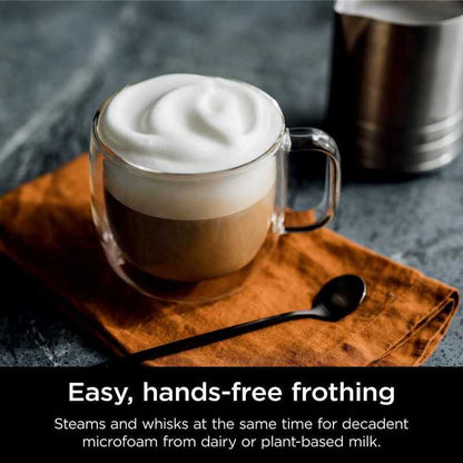 Luxe Café Premier Series Espresso Machine, Drip Coffee, Cold Brew, Grinder, Tamper, Frother, Silver - Certified Refurbished