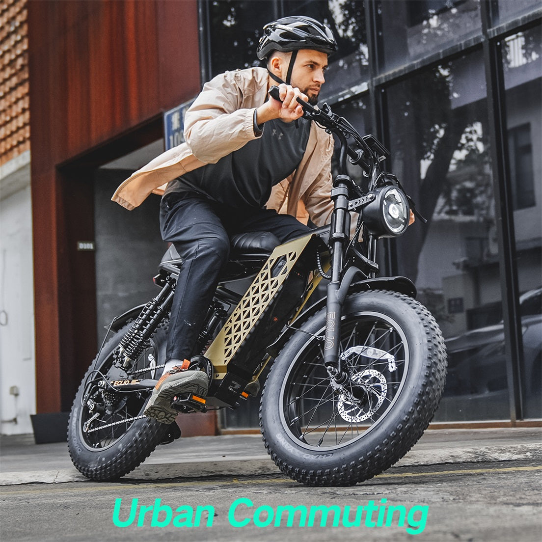 20×4'' FAT Tires & LCD Display,749W Ebike 20mph with 48V 13Ah Removable Battery，Eclio F02 Electric Bike for Adults, Front Headlight & Disc Brakes,7-Speed Dual Suspension Conquer Trails,Supports 330lbs,Ideal for Commuting & Urban Leisure Riding