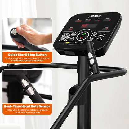 EFFICRAFT Stair Stepper Machine with LED Screen, Commercial Grade Stair Climber, Continuous Climbing Exercise Machine for Cardio, 15 Speed Levels Stair Master, 15-164 Steps/Min