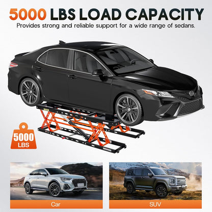 7000lb to 8000lb car lift designed for home garage workshop auto repair, suitable for sedan SUV pickup and most universal vehicles, ideal for maintenance inspection and underbody work.