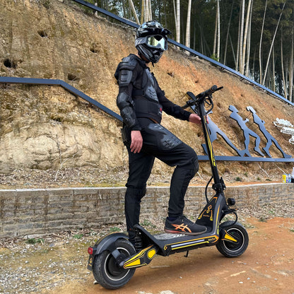 DT06 Dual Motor 48 Miles Max Range Adult All-Terrain Electric Scooter, Suitable for City Use, Foldable, Lightweight, Stylish, And Shock-Absorbing Commuter Scooter