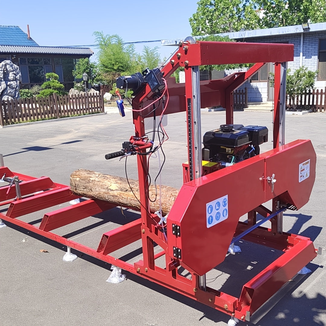 32in Portable Sawmill 420cc Gas Engines with E-Start Band Saw