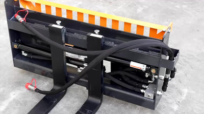 Heavy Duty Adjustable Skid Steer Pallet Forks 4000LB 48'' Anti-Slip Tines for Farm & Industrial Use