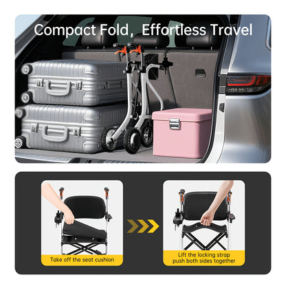 Has A Long Range Of 20 Miles, An Intelligent Electric Wheelchair for Adults, Intelligent Controller, Lightweight, One-step Folding And Unfolding, Can Be Put In The Trunk, High-power 500W Motor, Strong Climbing Force