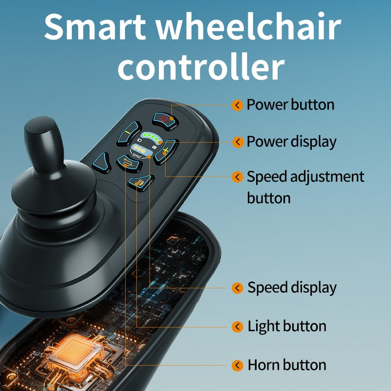 Intelligent Electric Wheelchair Made Of 100% Carbon Fiber Material Lightweight And Portable with A Range Of 25 Miles One-step Folding And Installation-free Design Electric Wheelchair for The Elderly Capable Of Bearing 330.69LB Mother's Day