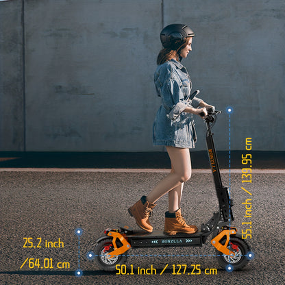 Fast Electric Scooter With 60v 19/11 Inch Off Road All-Terrain Tires, High Speed Powerful Dual Motor, 50/ 60 Miles Long Range For Adults. Ideal For Commuting, Design For Ultimate City & Adventure Riding, Last-Mile Solution, The Perfect Gift Choice.