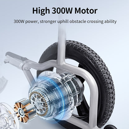 Adult Electric Wheelchair with Intelligent Control, Electromagnetic Braking System, Small Turning Radius, Small Folding Space. It Is Suitable for The Travel Of The Elderly And The Disabled And Can Bear A Weight Of 300 Pounds.