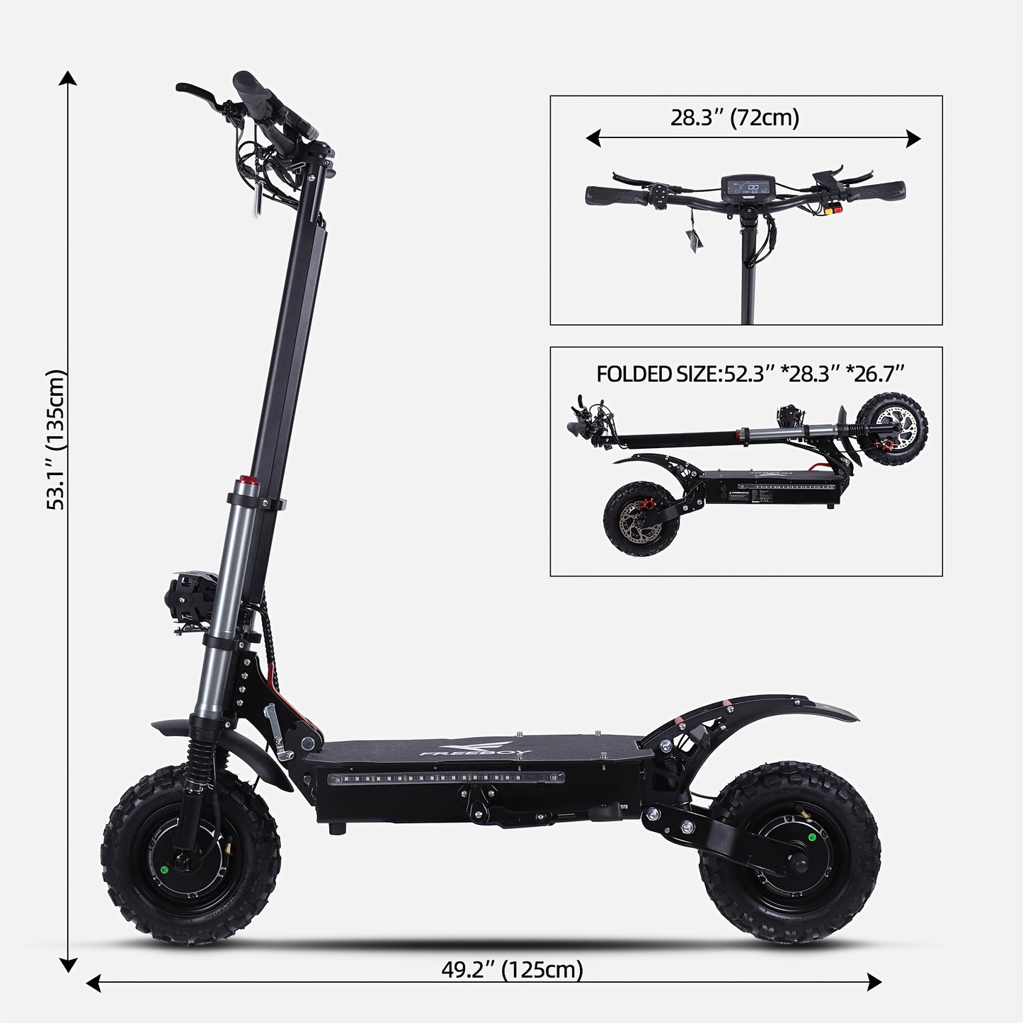 High-powered Electric Scooter With Seat | Top Speed of 19 Mph, 700W Motor, Supports Dual Charger Charging, Ultra-long 60-mile Range, 60V38AH Lithium Battery, 11-inch Off-road Tires, Adult Electric Scooter