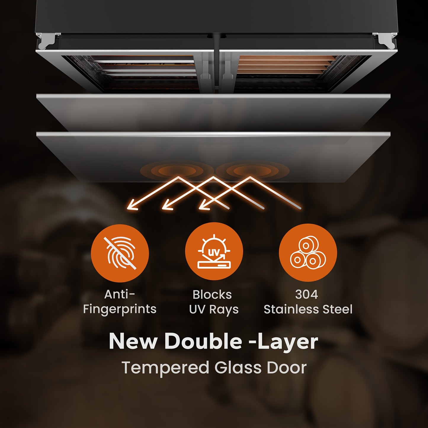 24 Inch Dual Zone Wine And Beverage Refrigerator Cooler - 60 Can And 20 Bottle LED Beverage Fridge - US 115V & Wine Refrigerator with 34°F -54°F Temperature Control, Beverage Cooler Built In Or Freestanding, Perfect for Home/Kitchen(4.10 Cu.ft)