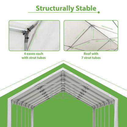 20×40/20×20/16×32 Feet Heavy Duty Party Tent, Large Wedding Event Canopy with Removable Side Walls - Outdoor Gazebo Style Commercial Shelter for Sports Events, Bleachers & Carports