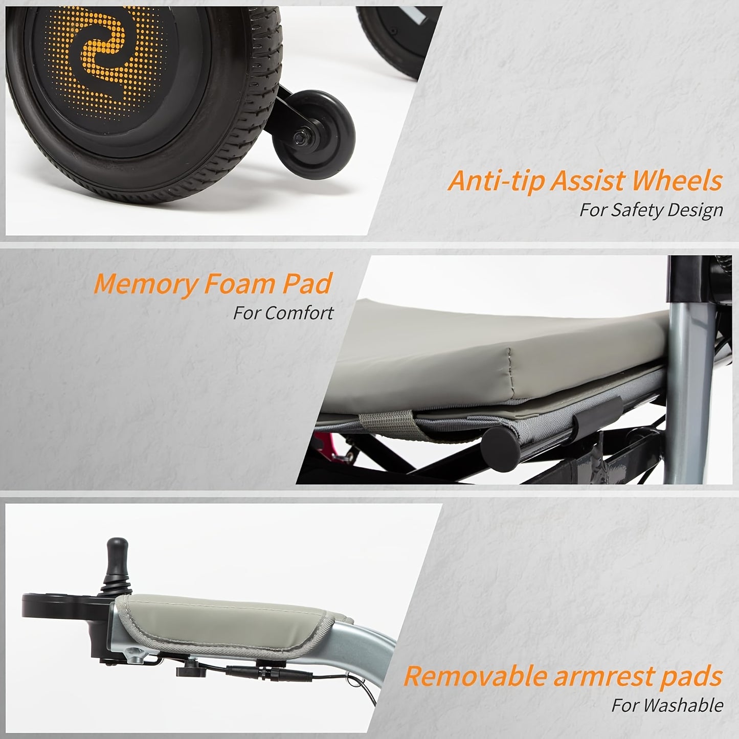 Sinceborn 4-In-1 Electric Rollator - Versatile Mobility Aid with Seat, Lightweight Foldable Transport Wheelchair And Drive Walker for Seniors