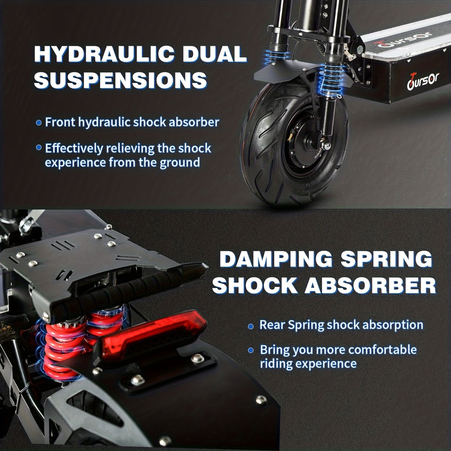 Free Delivery with Express Shipping High-power 72V Adult Electric Scooter Features LED Lights, Extended Range, Removable Seat Dual Suspension, 13-inch Vacuum Tyres Adult Off-road Electric Scooter