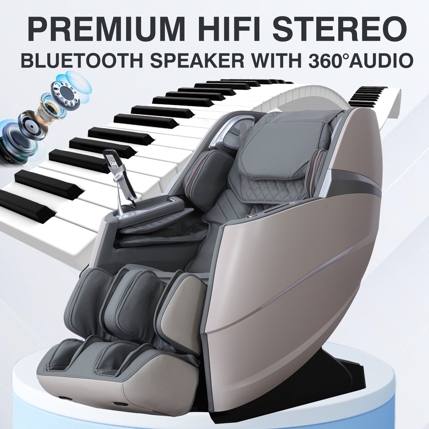 Upgraded Version 4D Massage Chair Zero Gravity | Full Body Massage Chair and Recliner AI Voice Control Automatic Leg Rest Calf and Foot Roller Heating