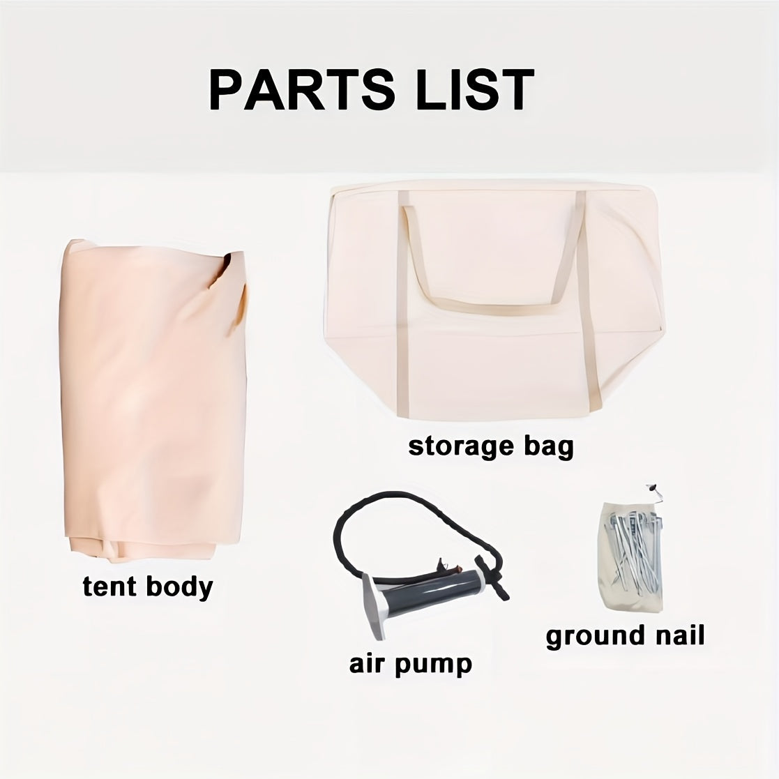 1pc Portable Foldable Inflatable Camping Tent with Canopy, 4 Seasons Oxford Cabin Tent, 2-4 Person Hut Trip Tents Sun Shelter, Easy Setup Outdoor Oxford Tents, Self-Supporting Structure Inflatable Air Tent with Pump