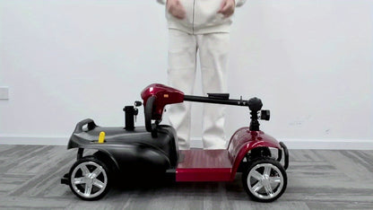 250W Foldable Electric Scooter, 24V 15.5Ah Battery, Offers A 14-17 Mile Range And Speeds Of 5-6 Mph. It Features Tires, Supports 300 Lbs, And Includes A Charger, Phone Holder, And Tool Kit, Ideal For Senior Shopping Trips.Best Holiday Gift