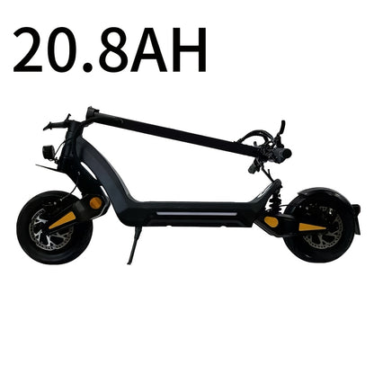 DT06 Dual Motor 48 Miles Max Range Adult All-Terrain Electric Scooter, Suitable for City Use, Foldable, Lightweight, Stylish, And Shock-Absorbing Commuter Scooter