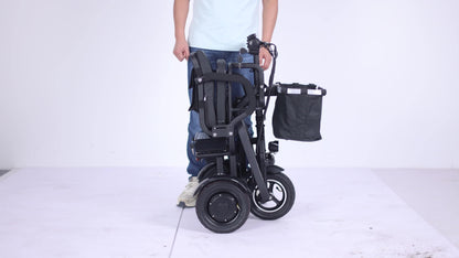 3 Wheel Electric Scooter For Seniors, 500W Dual Motor Lightweight Folding Mobility Trike, 300 Lbs Capacity, Airline Approved Removable Battery For Travel
