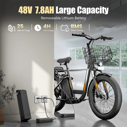 Adults Off-Road Electric Scooter with Seats, 500W Motor & 7800mAh Lithium Battery, 30Miles Range & 20MPH Top Speed E Scooter for Commuting, 20" X 3" Off-Road Tires, Front Shock Absorber, Adjustable Electric Scooter for Adults