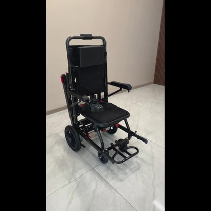 Nihhcune 15 Miles Long Endurance, Adult Intelligent Electric Wheelchair, Intelligent Controller, Stair Climber, Lightweight, One-step Folding And Unfolding, Can Be Put In The Trunk, High-power Motor, Strong Climbing Force, Anti-rollover Device