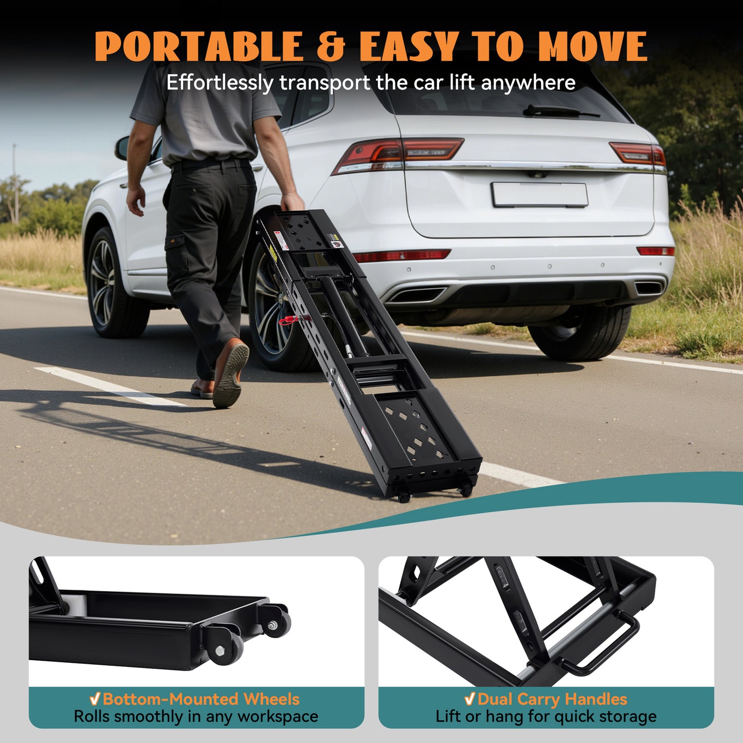 7000lb to 8000lb car lift designed for home garage workshop auto repair, suitable for sedan SUV pickup and most universal vehicles, ideal for maintenance inspection and underbody work.