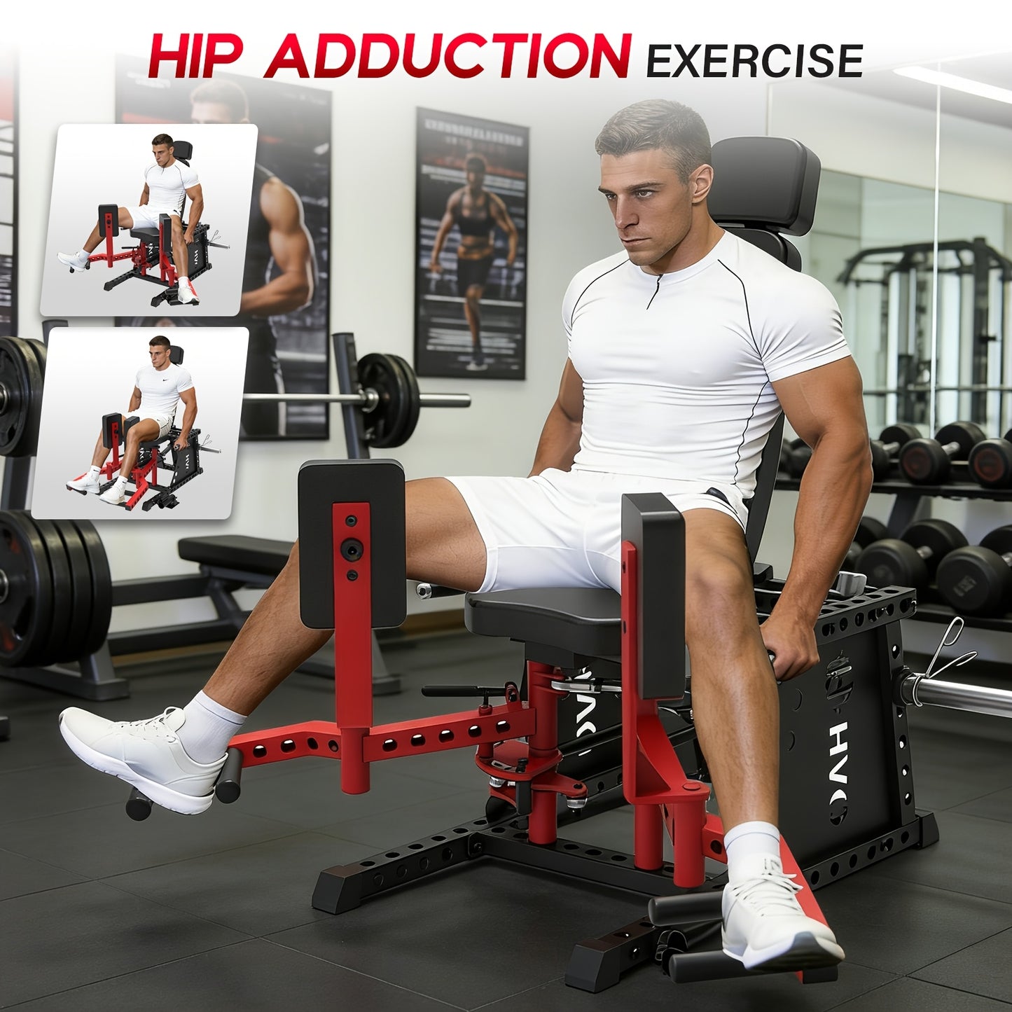 Hip Abduction Trainer, Commercial Hip Abduction Trainer, Hip Abduction Trainer, Home Gym Hip Abduction - Inner And Outer Thigh Trainer