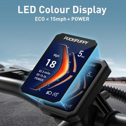 1 Electric Bike For Adults | Rear High-power Brushless Motor, 26" Fat Tire, 48V 15AH Removable Battery, Aluminum Frame with Rear Storage Shelf, Suitable for Outdoor Off-road and Urban Commuting | Orange, PUCKIPUPPY, Disc Brakes