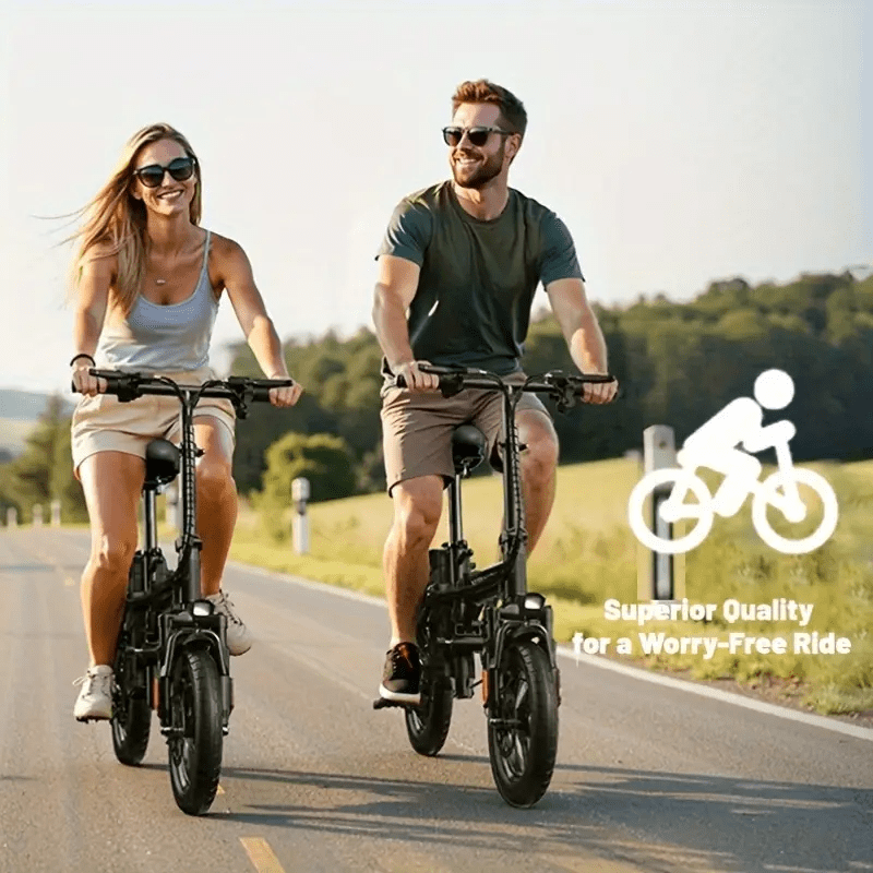 00W - Long-Range Commuter Electric Scooter with 48V Battery, 20-Mile Range, 19MPH Top Speed, 14" Fat Tires, 200lbs Max Load Capacity, Shock-Absorbing Seat, and Foldable Design for Adults