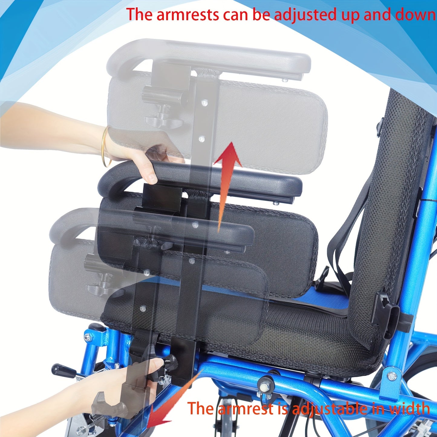 Foldable Pediatric Wheelchair for Kids & Children Cerebral Palsy, 17"Seat Width, 15"Rear Wheel Manual Folding Multi-Functional Wheelchairs