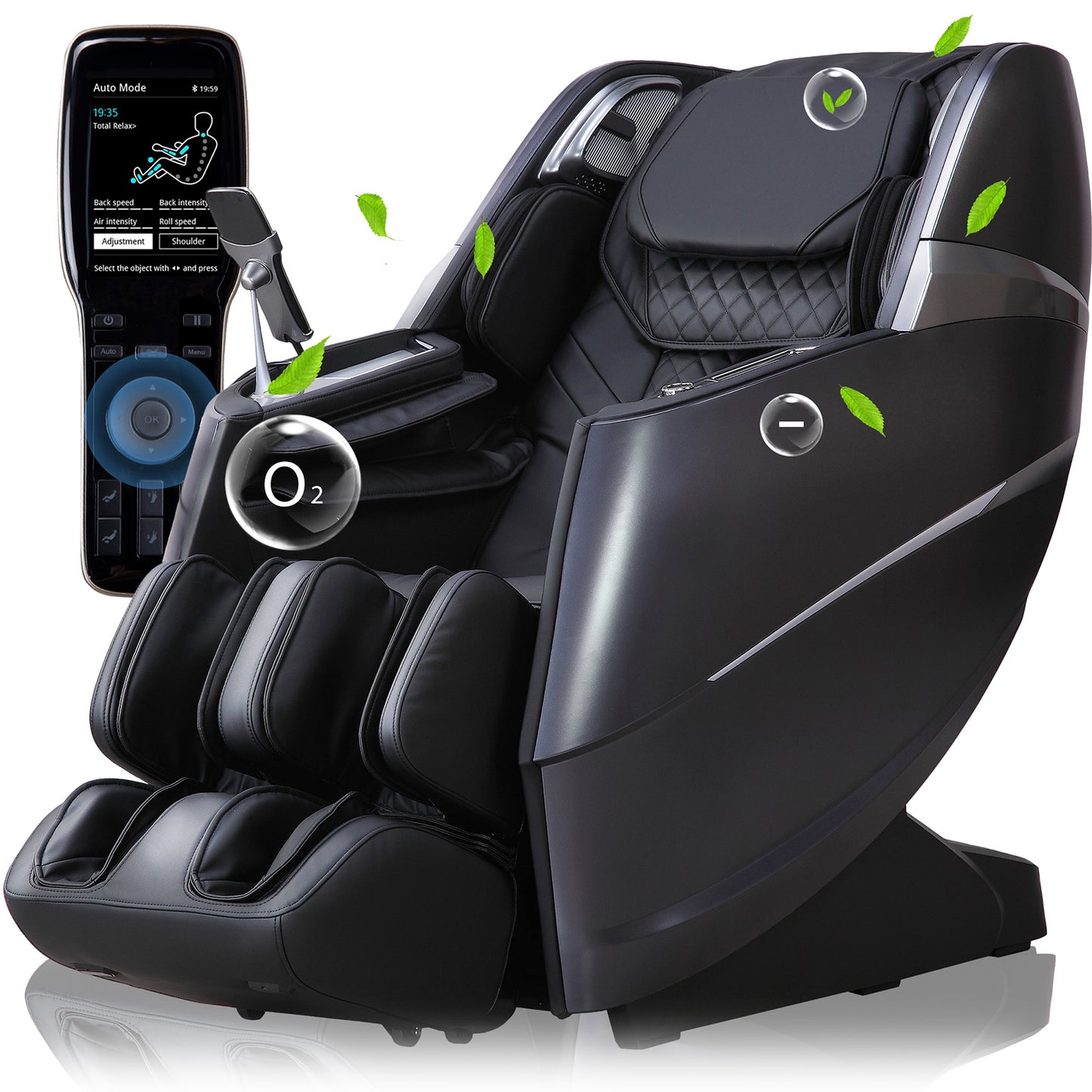 Upgraded Version 4D Massage Chair Zero Gravity | Full Body Massage Chair and Recliner AI Voice Control Automatic Leg Rest Calf and Foot Roller Heating