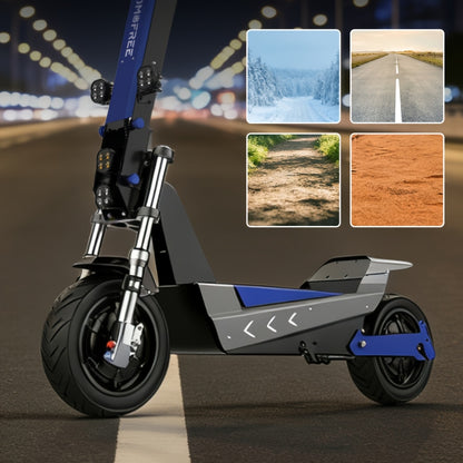 Electric Scooter, Brushless Motor, 35Ah 11-Inch Tires, 3-Speed Range of about 50 Miles, Long-Range Electric Scooter, 330Lbs Weight Capacity, Suitable for Urban Commuting, Outdoor Camping And Adventure Travel, Adult Surprise Birthday Gift