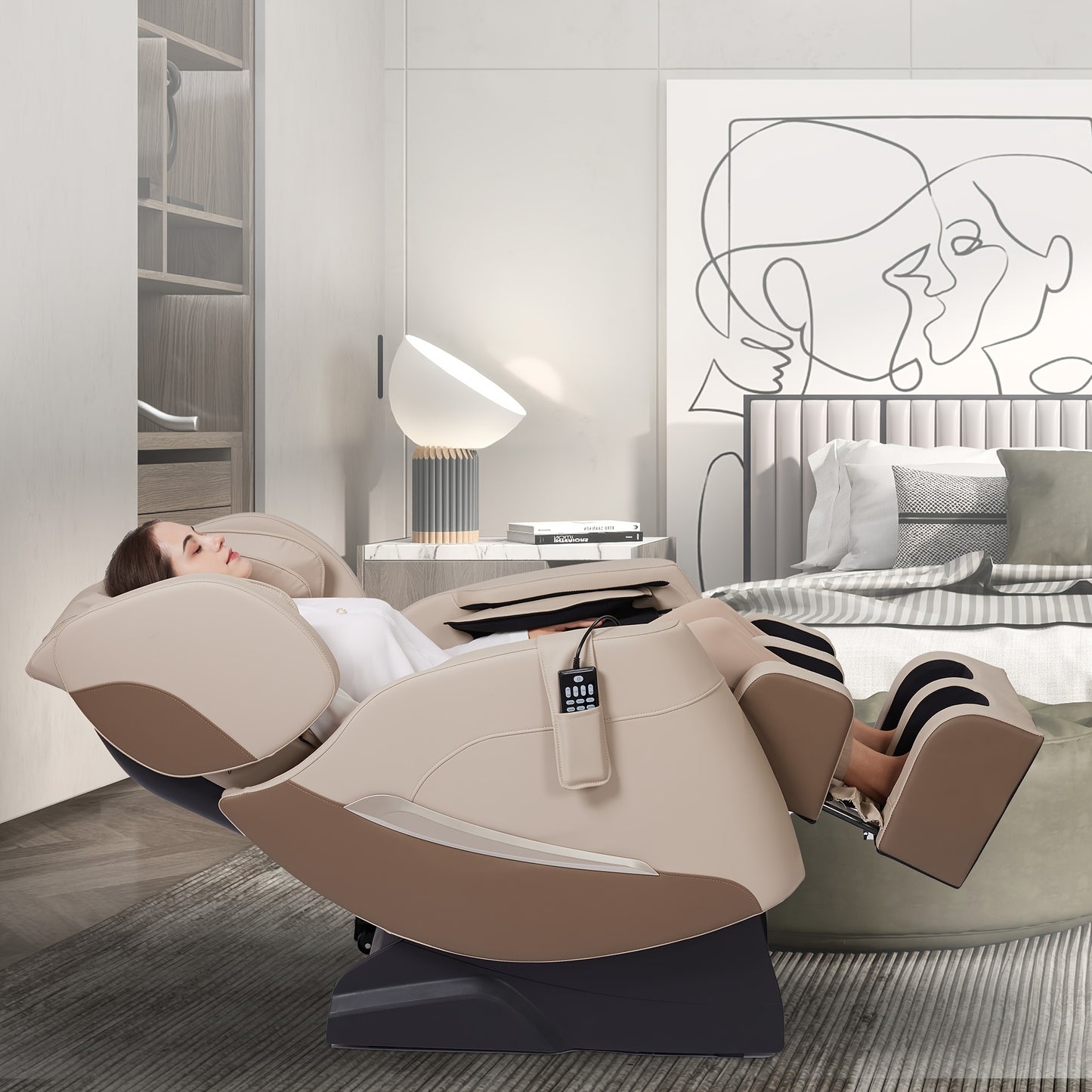 eal Relax SS05 Zero Gravity Full Body Massage Chair with Heat, 6 Auto & Manual Modes, 8 Fixed-Point Massage Rollers, Ideal for Neck, Back, Hips, and Foot Massage, Father's Day And Mother's Day Gifts for The Elderly