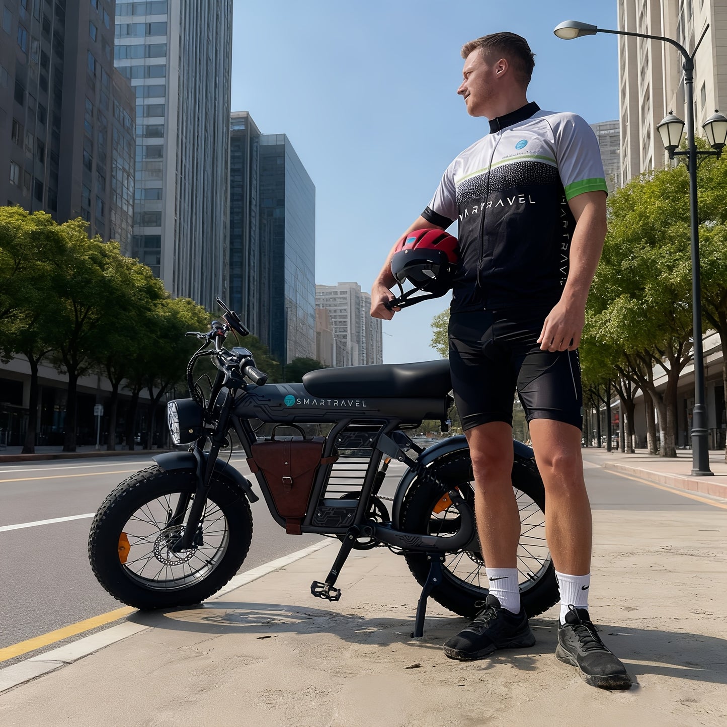 20" Fat Tire Electric Bike For Adults, 749W Peak Motor, 48V 25Ah Removable Battery, 19.88MPH, Aluminum Frame, With Phone Holder & Bag, All-Terrain, Best Value E-Bike For City Commuting, Beach Riding, Outdoor Travel, Perfect Gift For Men Women
